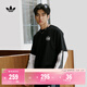 adidas經(jīng)典純棉運動(dòng)上衣圓領(lǐng)短袖T恤男女夏季阿迪達斯三葉草 黑色   L