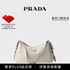 PRADA/普拉達【禮物】女士Prada Aimée中號牛皮革單肩包 白色