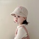 U&MUDI寶寶帽子春秋款兒童冬天嬰兒秋冬季女童2025新款漁夫帽鴨舌帽防風(fēng) 米色大檐帽48-52cm2-4歲