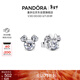 潘多拉（PANDORA）[新年禮物]迪士尼系列米奇和米妮閃耀耳釘925銀可愛(ài)童話(huà)