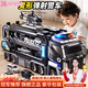 Kananga英國品牌兒童新年禮物軌道變形合金卡車(chē)益智玩具男孩生日玩具車(chē) 特警變形收納卡車(chē)【6合金車(chē)+彈射飛機】 3-6-7-8-9歲生日六一周歲新年送禮物