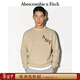 Abercrombie & Fitch【經(jīng)典LOGO】美式絨感保暖套頭毛衣針織衫25秋冬男裝120-5181 卡其色 S (175/92A)