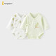 童泰（TONGTAI）嬰兒包屁衣夏季純棉寶寶連體衣新生兒爬服三角哈衣空調服綠色52cm