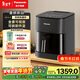 松下（Panasonic）雙核熱循環(huán)多功能全景可視家用全自動(dòng)無(wú)油5L大容量無(wú)需翻面 空氣炸鍋NF-KZ500-K