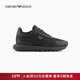 EMPORIO ARMANI/阿瑪尼官方旗艦男士系帶輕戶(hù)外低幫運動(dòng)休閑鞋春夏 K001-黑色 41