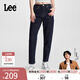Lee413標準高腰小直腳深藍色女牛仔褲休閑潮LWB1004133QJ 深藍色 26