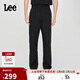 Lee25新品經(jīng)典舒適直筒字母Logo織標男士日常休閑布褲潮流