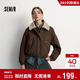 森馬（Semir）外套女冬季夾棉仿羊羔毛翻領(lǐng)oversize磨毛2025巴恩風(fēng)109725108014