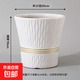 歐式金腰線(xiàn)高溫陶瓷花盆辦公室陽(yáng)臺客廳落地金錢(qián)樹(shù)圓形高顏值 口徑20【2個(gè)裝】送托盤(pán)