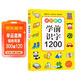 學(xué)前識字1200 幼小銜接整合教材 識字卡片書(shū) 3-6歲 掃碼識字有聲伴讀10種功能 3-6歲幼兒零基礎學(xué)漢字 輕松入小學(xué) 親子游戲看圖猜字 兒童年貨節送禮