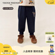 Teenie Weenie Kids小熊童裝25年新款男女寶寶彈力刺繡仿牛仔褲 藏青色 120 cm