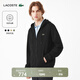 LACOSTE法國鱷魚(yú)男裝25秋冬新款經(jīng)典純棉百搭連帽拉鏈衛衣外套|SH9809 031/黑色 XL 6