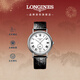 浪琴（LONGINES）瑞士手表 時(shí)尚系列 男士皮帶機械表新年禮物L(fēng)49054112
