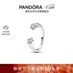 潘多拉（PANDORA）[女神節禮物]時(shí)刻雙星戒指套裝開(kāi)口設計精致生日禮物送女友