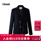 ELAND衣戀西裝女長(cháng)袖翻領(lǐng)通勤商務(wù)外套2025秋季新款 藏青色(59)Navy S /160