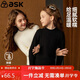 ASK JUNIOR童裝兒童毛衣女童冬裝保暖打底衫中大童半高領(lǐng)針織線(xiàn)衫 黑色 170