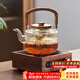憶壺茶（YIHUTEA） 新中式電陶爐胡桃木定時(shí)煮茶器高檔煮茶壺黑茶養生加熱電茶爐 【加熱套裝】木紋爐+透明壺1.3L