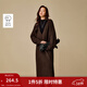茵曼（INMAN）高級感V領(lǐng)羊毛連衣裙2025冬季女裝新款寬松長(cháng)款針織長(cháng)裙子  咖色 L