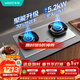 華帝不銹鋼燃氣灶嵌入式70%熱效率一級能效5.2kW猛火煤氣爐雙灶臺灶具i10308A【天然氣產(chǎn)品】