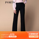 PORTS寶姿秋冬新品女裝中腳口長(cháng)褲SM9P016NWV009 黑色 M (6)