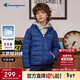 Champion【三防抗菌】冠軍男女兒童紅色輕薄蓄熱連帽羽絨服25冬季新款童裝