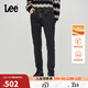Lee商場(chǎng)同款709修身錐形黑灰暖巖恒溫男保暖牛仔褲 黑灰色 29褲長(cháng) 31