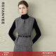 顏域灰色毛呢背心馬甲女2025冬季新款百搭疊穿無(wú)袖短款羊毛毛衣女 灰色 S