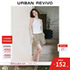 UR2025夏季新款女裝休閑簡(jiǎn)約后松緊腰卷邊短褲UYY650023 卡其 XS