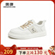 奧康（Aokang）官方男鞋 春季新款時(shí)尚休閑鞋男輕質(zhì)印花流行舒適單鞋 1243322175杏色 38 240mm