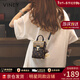 viney手機包包女包品牌斜挎包輕奢手提包生日新年禮物送女友老婆 【咖色】實(shí)用高檔洋氣單肩包 時(shí)尚百搭休閑小眾迷你小包