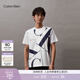 Calvin KleinJeans夏季男女情侶中性休閑ck美式大字母印花純棉短袖T恤上衣
