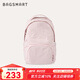 BAGSMART書(shū)包軟殼雙肩包女初高中生休閑通勤輕便高顏值小背包旅行包電腦包 粉色（可容納13英寸筆記本）