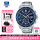 卡西歐（CASIO）男士腕表商務(wù)防水指針?shù)搸C械商務(wù)風(fēng)太陽(yáng)能手表女神38節禮物 EFS-S510D-2A太陽(yáng)能動(dòng)力