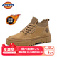 Dickies馬丁靴男靴2025冬季鞋子男款百搭加絨靴子男低幫工裝靴增高男鞋 淺棕加絨 41 【偏大一碼，適合運動(dòng)鞋42】