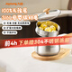 九陽(yáng)（Joyoung）奶鍋316L不銹鋼0涂層嬰兒輔食鍋雪平鍋泡面小奶鍋湯鍋贈蒸屜18cm