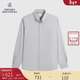 布克兄弟（BrooksBrothers）男士25秋冬新品牛津紡條紋logo商務(wù)襯衫