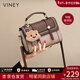 viney【鄧靈樞同款】斜挎包包女包高級感單肩生日新年禮物送女友老婆 【卡其】實(shí)用高檔輕奢手提小方包 小眾時(shí)尚品牌百搭洋氣小包