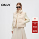 ONLY2025冬季新款蓬松保暖毛絨立領(lǐng)短款馬甲羽絨服女|125452001 A06太古白色 S