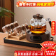 憶壺茶（YIHUTEA）玻璃煮茶壺2025新款電陶爐套裝家用多功能燒水養生壺大容量茶具 【甄選十件套】透明壺+數顯木紋爐+6杯+茶盤(pán)+杯架