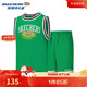Skechers斯凱奇速干透氣男童夏季背心t恤短褲兒童籃球運動(dòng)服套裝P225K076