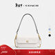 蔻馳（COACH）【禮物】【專(zhuān)享直降】女士BROOK翻蓋鏈帶包真皮斜挎包百搭女包 B4/粉筆白色
