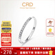 CRD克徠帝【現貨閃發(fā)】傳承系列 排鉆戒指女鉆戒18k金鉆石戒指尾戒 白色|共約8分|直排|G0708H