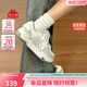 卡帕（Kappa）背靠背板鞋男鞋潮流復古百搭休閑鞋運動(dòng)鞋 冬日白/冷灰色 39 