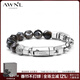 AWNL太古星河黑金太陽(yáng)石手鏈男手串輕奢時(shí)尚飾品送男友生日禮物 黑金太陽(yáng)石 M碼（推薦手圍15-16cm）