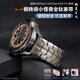 watchbond適用小米watch5手表表帶watch s4/s4 sport鋼鐵俠小怪獸鈦金屬表帶s3/s2/s1pro男士款夏季高級腕帶 【鋼鐵俠小怪獸·龜背扣·實(shí)心全鈦表帶】鈦色 適用小米手表