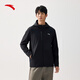 安踏防潑水薄絨運動(dòng)外套男士春季梭織連帽防風(fēng)換季商務(wù)型殼簡(jiǎn)約上衣
