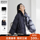 對白（DUIBAI）90白鴨絨短款翻領(lǐng)羽絨服女2025冬新款小個(gè)子寬松通勤保暖外套 午夜藍 S