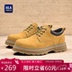 海瀾之家（HLA）男鞋復古百搭工裝鞋子男士休閑皮鞋HAAGZM2EAZ039 土黃色42