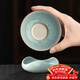 尚言坊哥窯茶漏過(guò)濾網(wǎng)茶濾泡茶工具全陶瓷一體濾茶器功夫茶具配件