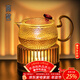 高茗蠟燭溫茶爐燭臺暖茶底座加熱爐茶壺溫茶器保溫爐烤茶爐焙茶器茶具 流光蠟燭底座+錘紋壺 240ml